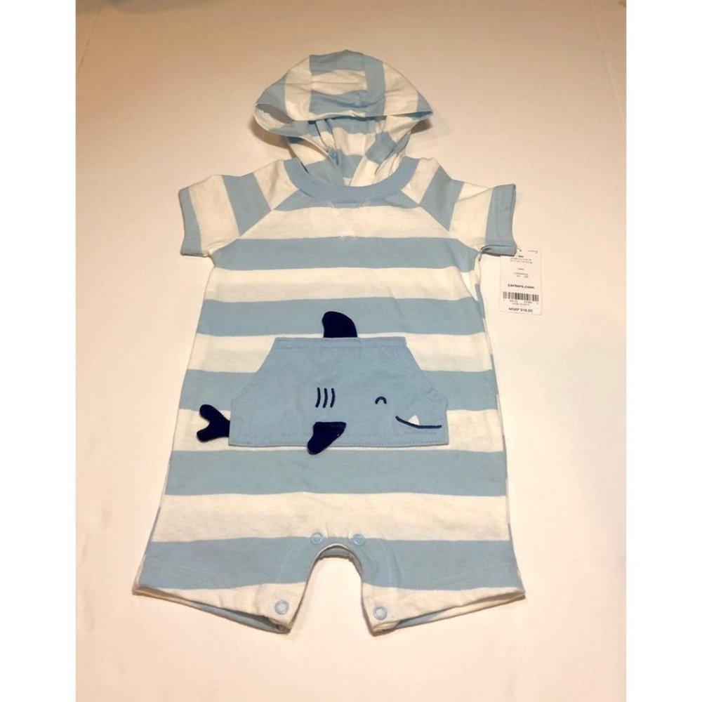 NWT Carter's Shark Romper size 9 months